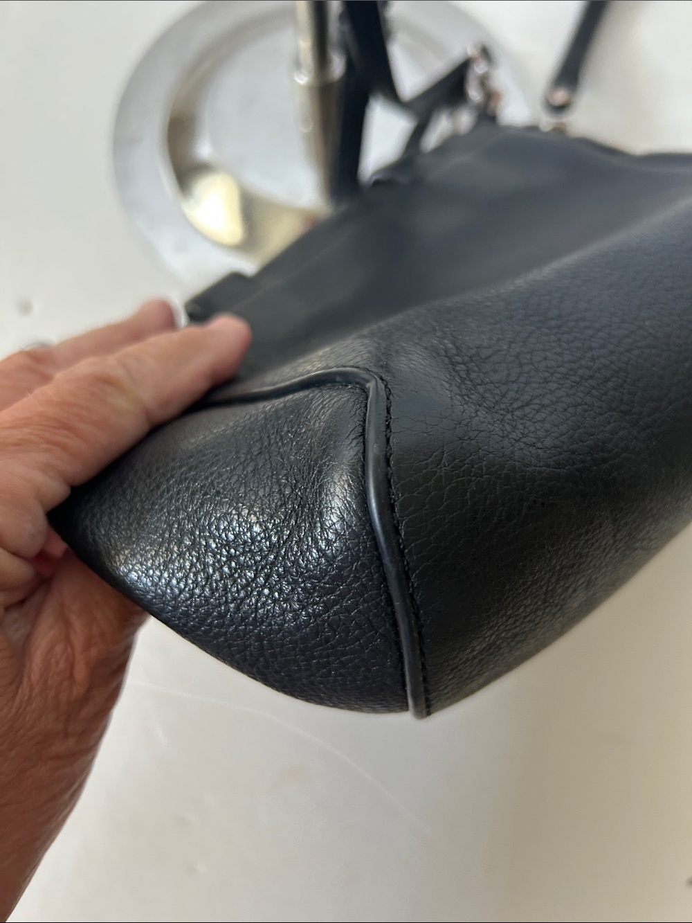 Marc By Marc Jacobs Black Leather Crossbody/ Top Handle Bag Boho RARE! - Picture 9 of 16